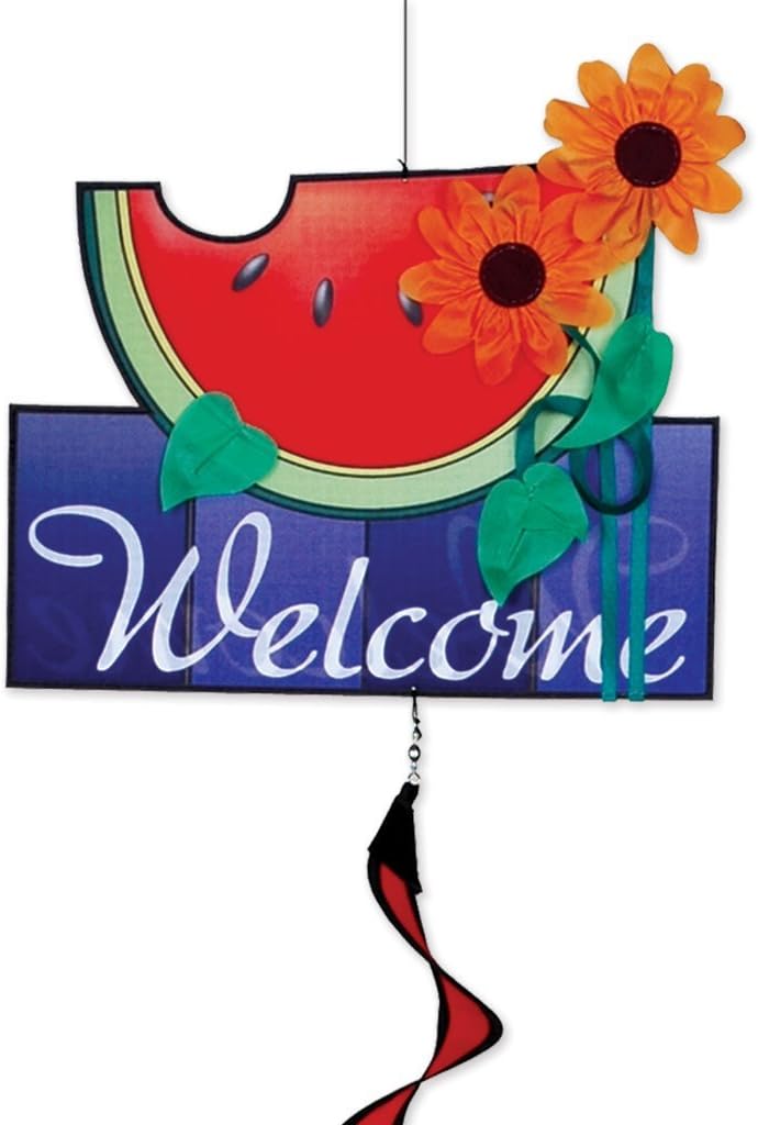 Premier 23141 Wind Garden Twister with Twisting Tail, Watermelon Welcome