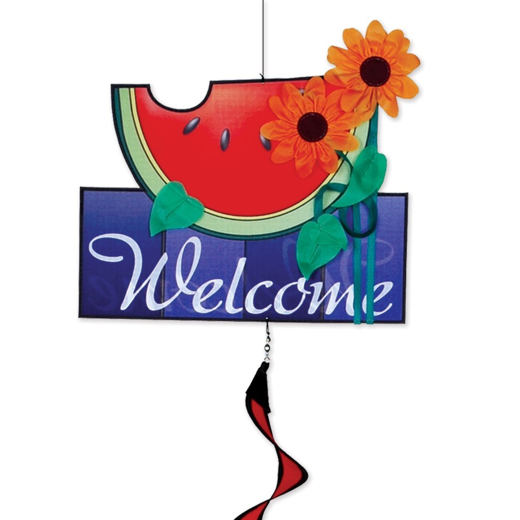 Premier Wind-Garten-Twister mit drehbarem Schwanz Watermelon Welcome Multi