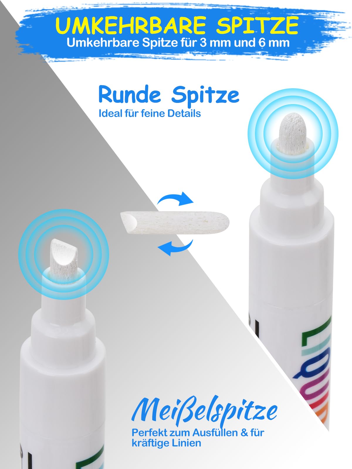 Krijtmarkers kopen? Diverse kleuren en formaten. Eenvoudig bestellen