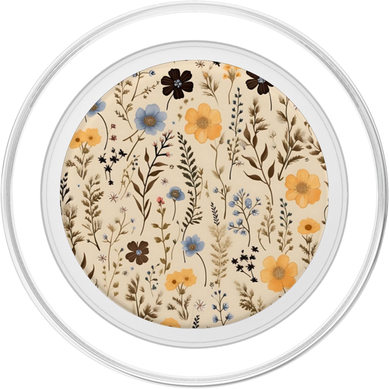 Mixed Flower Bouquet Floral Pattern Wildflowers PopSockets MagSafe PopGrip for iPhone