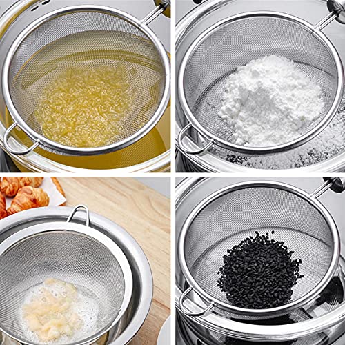 NC Acciaio Inossidabile Colino Rete Scolapasta Colini per Alimenti Setaccio Colini a Rete in Metallo Setaccio da Cucina… - immagine 7