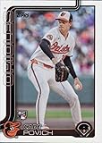 2025 TOPPS RAINBOW FOILBOARD #25 CADE POVICH RC BALTIMORE ORIOLES BASEBALL OFFICIAL TRADING CARD OF MLB
