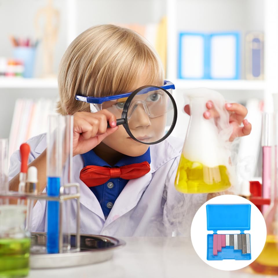 Image of ULTECHNOVO Density Block Set Cuboid Group Physics Experiment Kit with 3 Aluminum Blocks 3 Iron Blocks 3 Plastic Storage Box for Science Education Measurement Lab