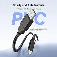 Vista 4 de Cable USB C, cable de carga tipo C a USB 2.0, cable de carga rápida 3A, cable de datos de 480 Mbps para Galaxy S23 S20 S10 S9 S8 Plus, A03s A53 A71