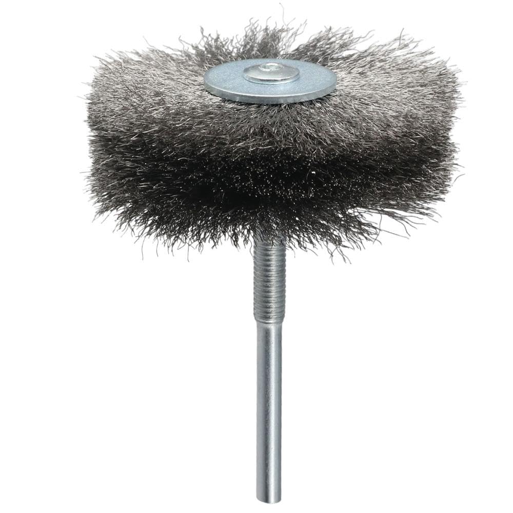 AllGIFT Wheel Brushes,Wire Wheel Brush with Shank Bench,Wire Wheel Brush for Drill, High Carbon Steel Wire Wheel Drill Brush Wheel Brush(2PC)