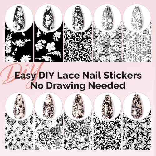 Image of MelodySusie Lace Nail Foil 20 Rolls