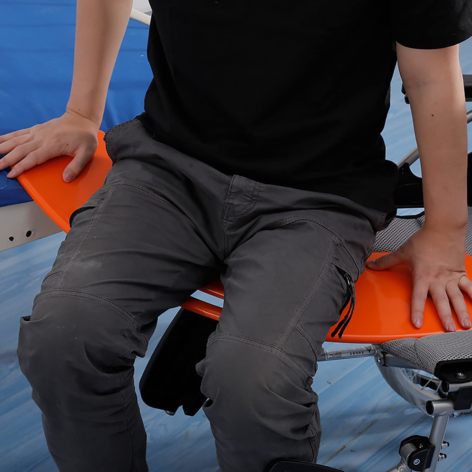 Tavola di trasferimento Curva, trasferimento del Letto e tavola di trasferimento per Anziani, plastica ABS e portante 150 kg, per pazienti infermieristici, Anziani, disabili, Anziani, Cura dei pazie