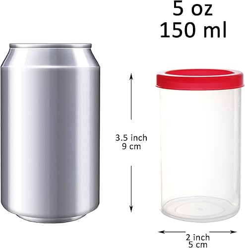 Miniatura 2 de Youngever Paquete de 3 recipientes de plástico para condimentos, recipientes de salsa con tapa, recipiente de plástico para aderezo para ensaladas