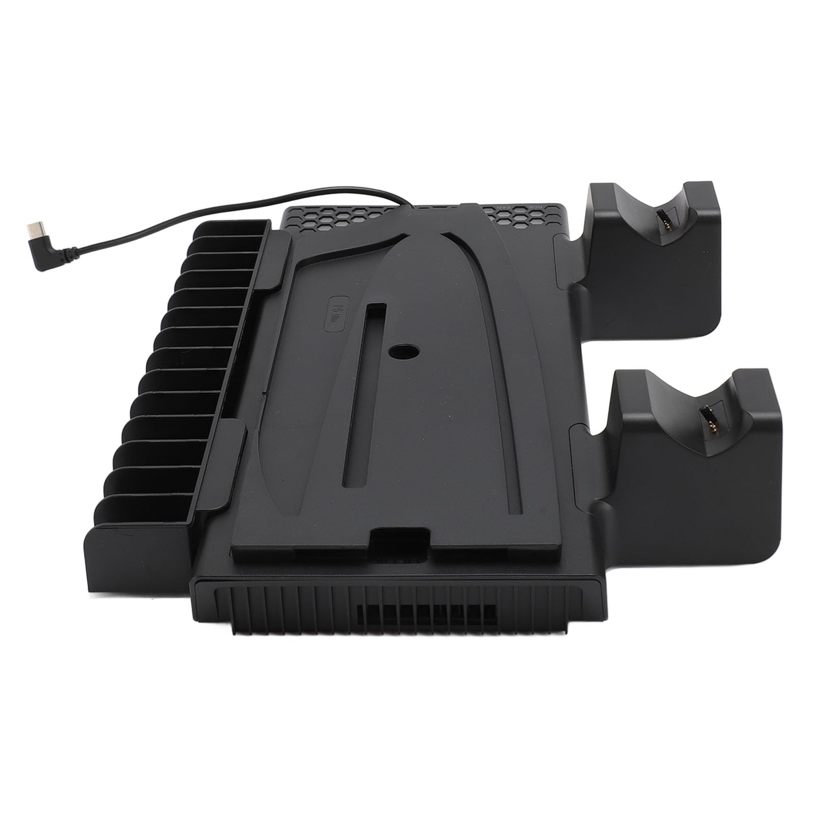 y Soporte Delgado, estación de enfriamiento con Cargador Doble para mandos, Ventilador de 3 Niveles silenciosos, Cargador de Controlador para, Soporte ABS (Black)