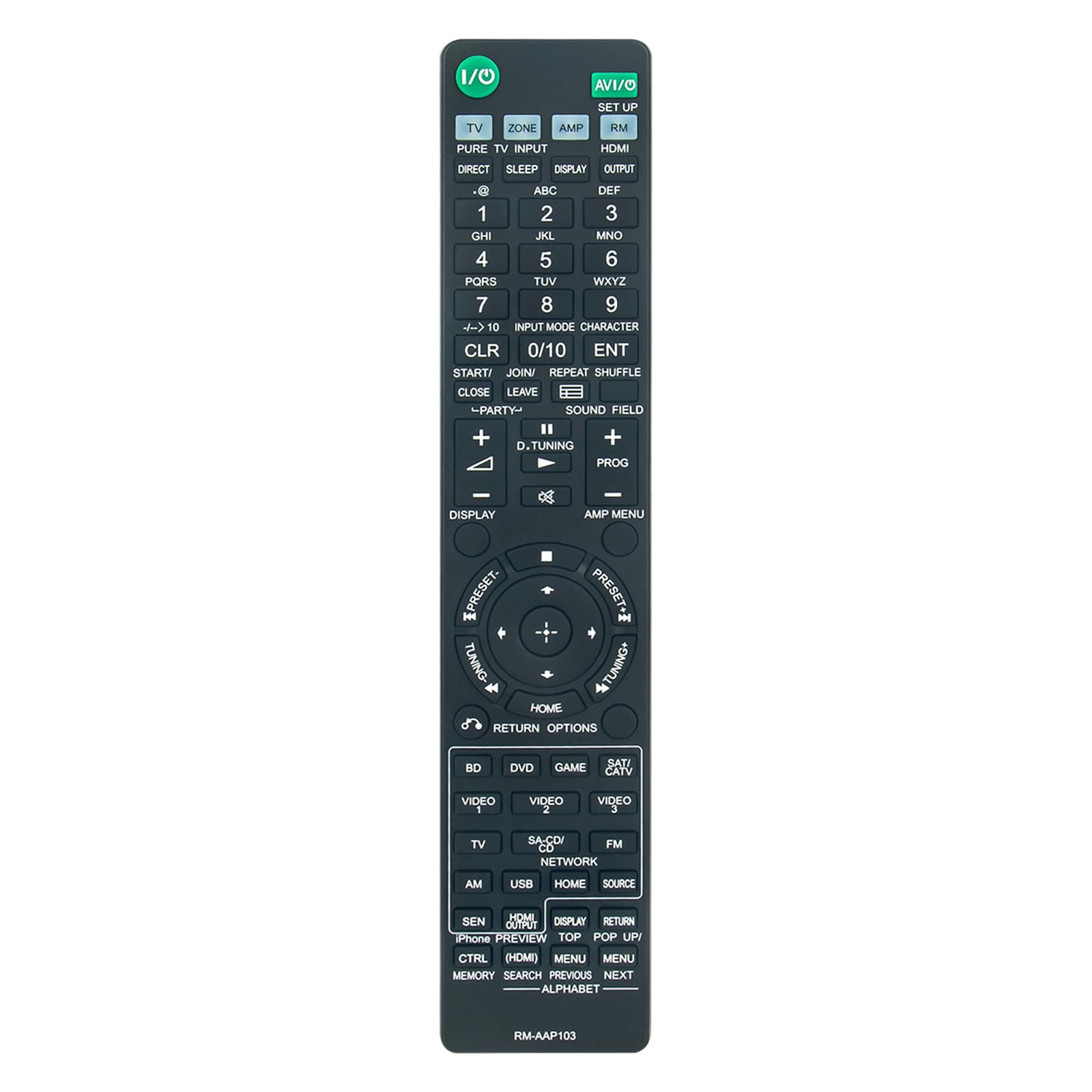 RM-AAP103 New Replacement Remote Control fit for Sony AV Receiver STRDN1040 STR-DN1040