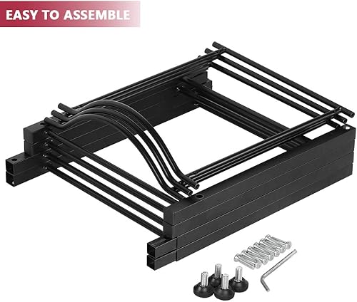 Miniatura 8 de Organizador de almacenamiento para botellas de agua de 5 galones, estante dispensador de agua apilable de 3 niveles para oficina, cocina, vestíbulo,