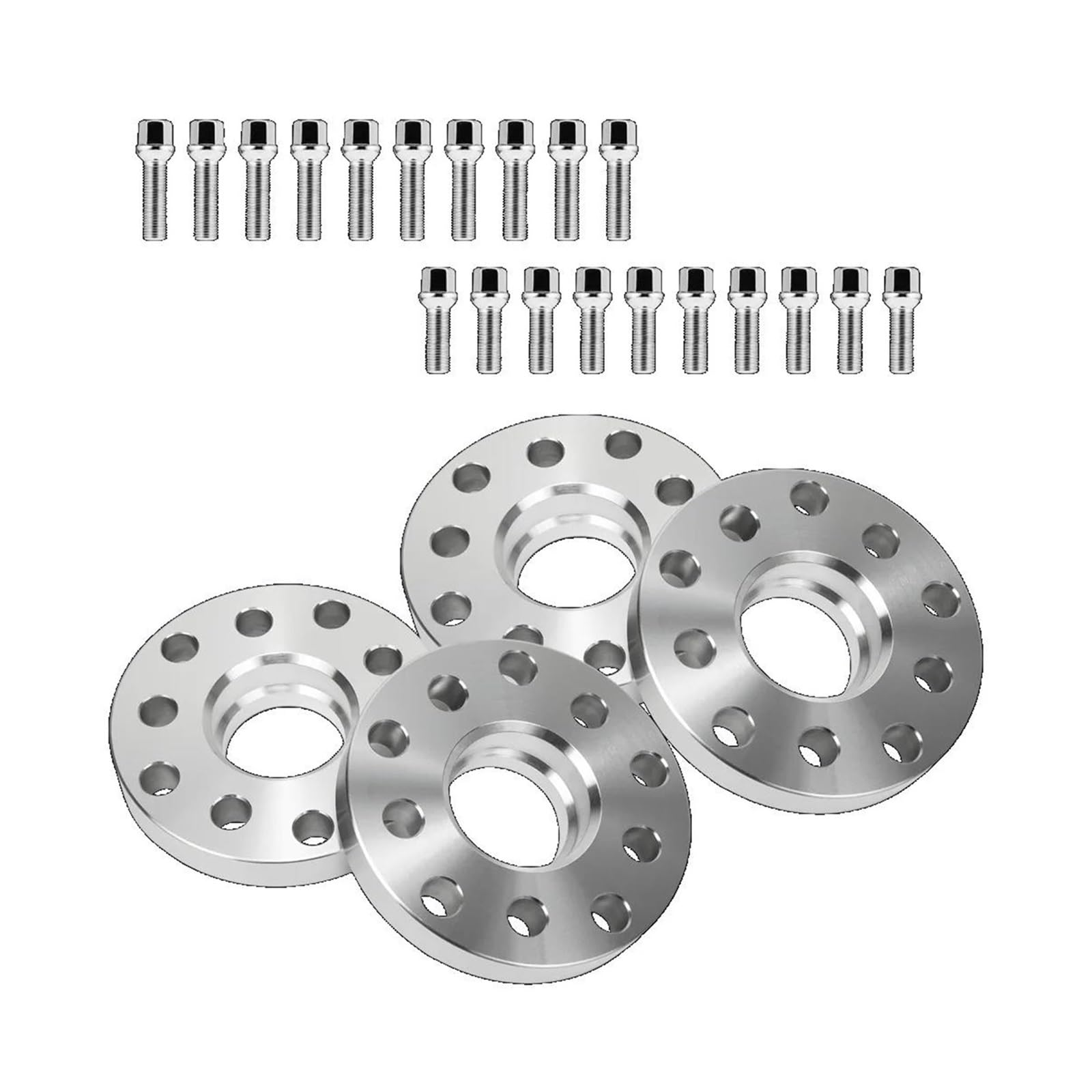 DAMGA para VW para Golf 2x1 5mm/2x20mm Espaciadores De Rueda Centrados Y Pernos 57,1mm 5x10 0/5x112mm Espaciadores Ruedas (Color : 15mm)