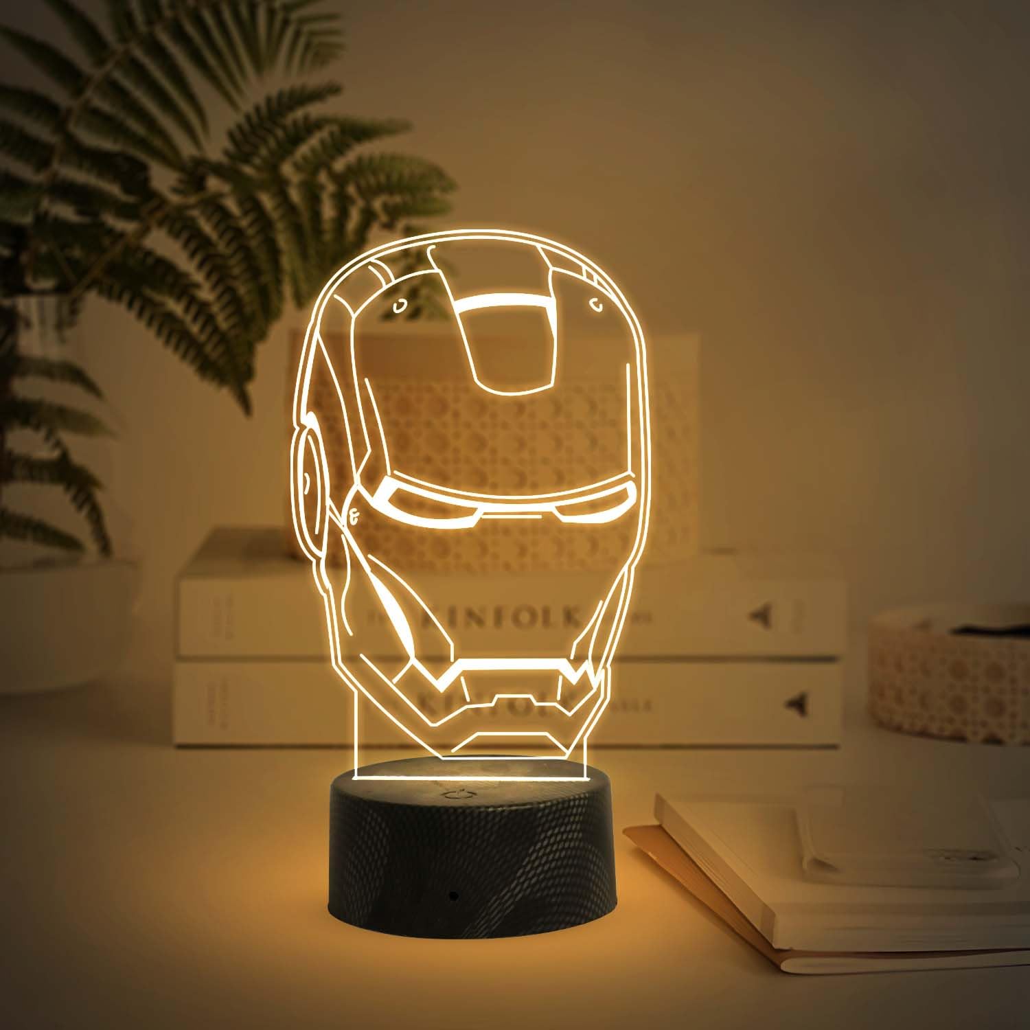 Iron Man 3D Illusion Lamp - Avengers Night Light -6
