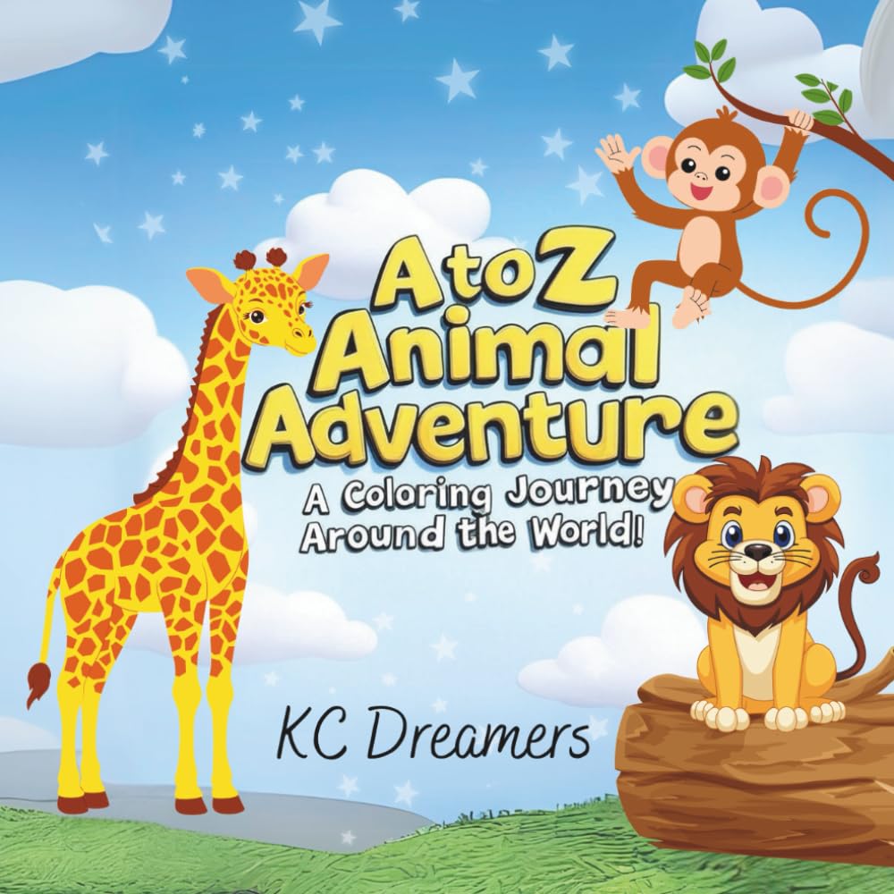 A to Z Animal Adventure: A Coloring Journey Around the World!: Learn the Alphabet with Fun Animal Facts