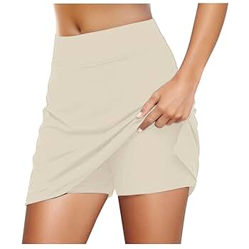 Gajess新品未使用品 lady fit skirt38 Women's Casual Dress Woven Skirt Lace Up High Slit Sexy