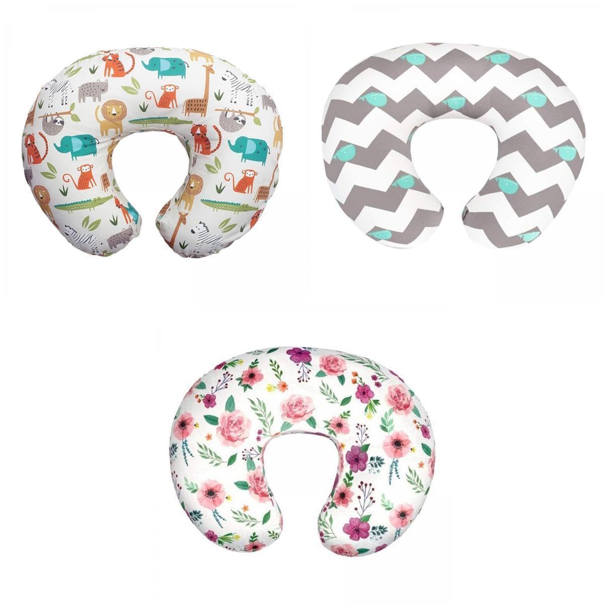 Bnf® Cotton U-Shaped Feeding Pillow Cover for Newborn Breastfeeding. Baby | Feeding | Breastfeeding/Nursing | Feeding Pillows & Covers-image-1