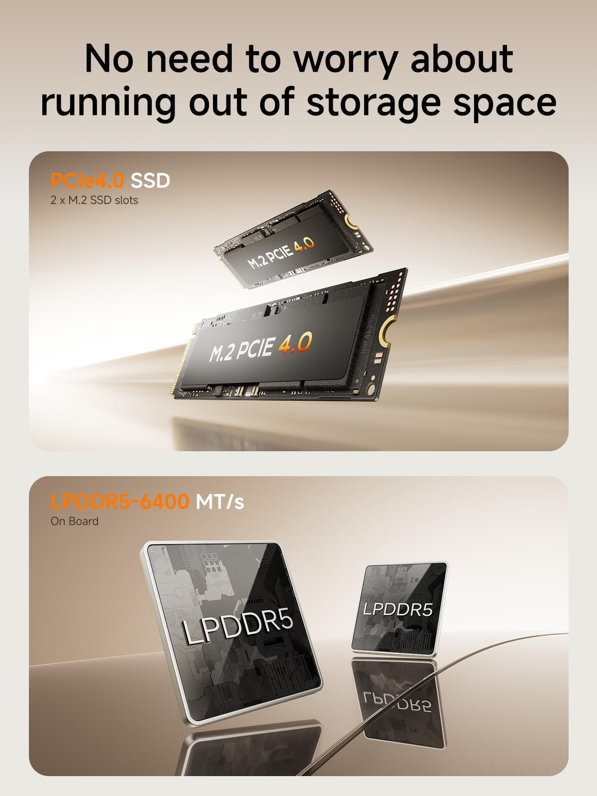 MINIS FORUM DeskMini UM750L Slim Mini PC AMD Ryzen 5 7545U, 16 GB LPDDR5 RAM + 1TB PCIe4.0 SSD, HDMI/DP/USB4-Ausgänge, 2,5 G LAN, WiFi 6E, 5 x USB-Anschluss AMD Radeon 740M Grafik Small Form Factor