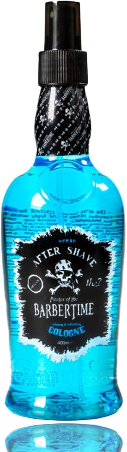 BARBERTIME Aftershave Cologne | Men Spray Fragrance | Barbers Hairdressers Traditional Cologne | Blue Ocean 400ml (No 2) BARBERTIME Aftershave Cologne | Men Spray Fragrance | Barbers Hairdressers Traditional Cologne | Blue Ocean 400ml (No 2)