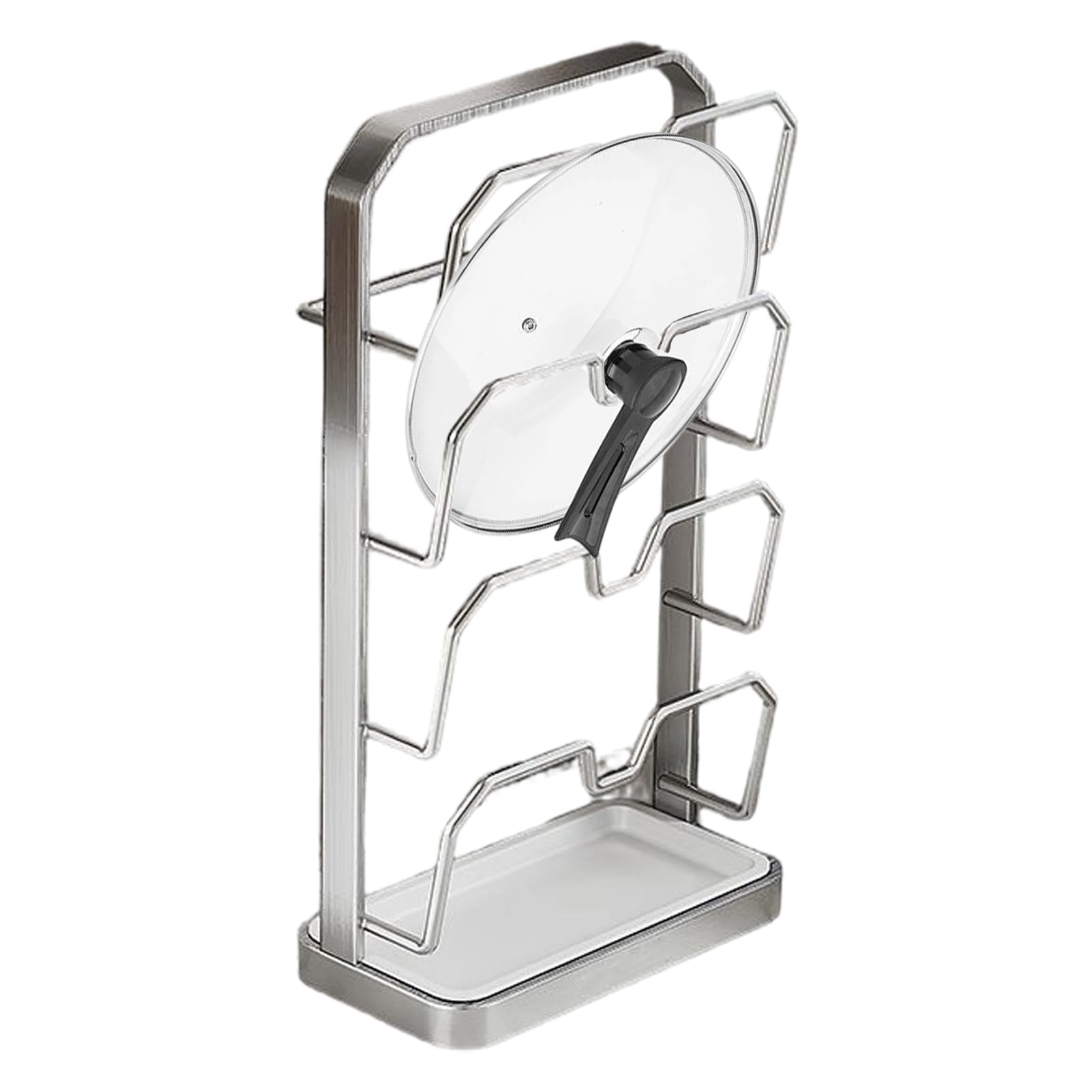 Portacoperchi per Pentole Porta Coperchi Padella | Rack Risparmia Spazio per Coperchi per Cucina Casa Appartamento Ristorante