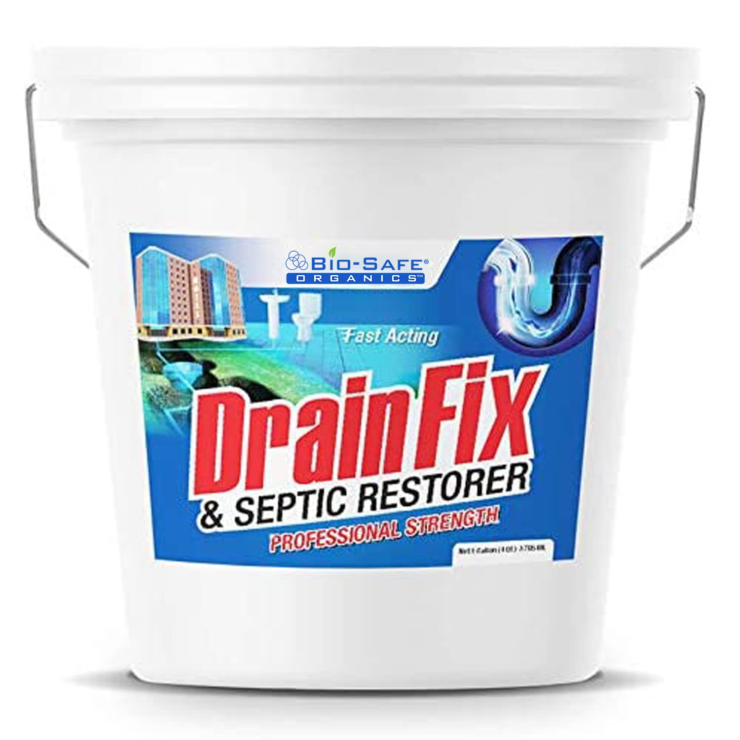 Eco-Friendly Enzyme Drain Cleaner Liquid | Fast-Acting, Safe Enzyme Formula for Septic Tank Treatment | Heavy Duty Clog Remover x Toilet, Sewer Lines,