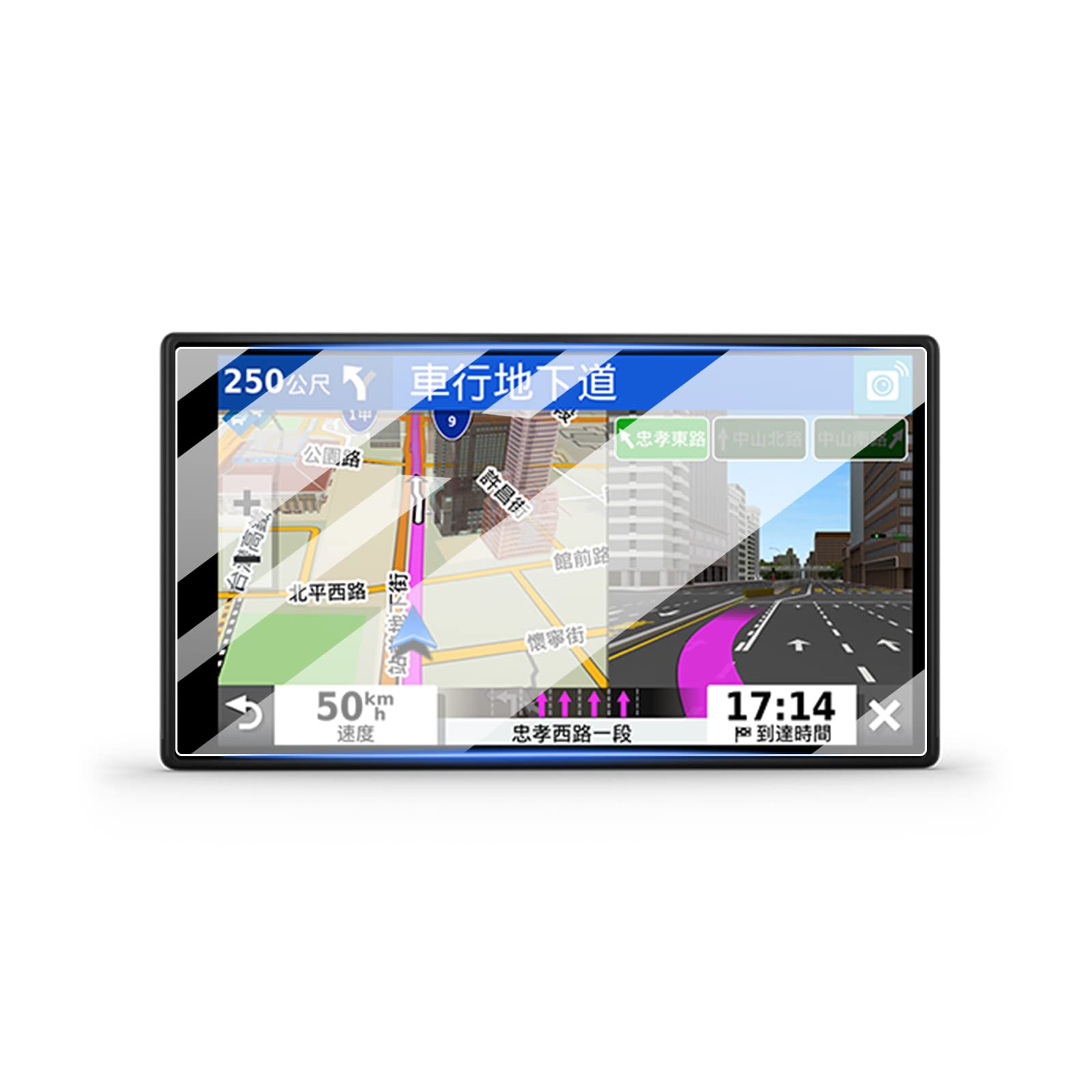 ZCLINKOGlass Screen Protector for G*armin Drive Smart 55 Accessories Infotainment Display Screen Protector Foils Tempered Glass 9H AntiScratch Navigation Center Control Touchscreen Protective Film