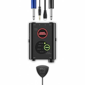 iRig Acoustic Stage➕ iＲihg Ａcoustic IK Multimedia iRig Acoustic Stage Clip-on Microphone Black