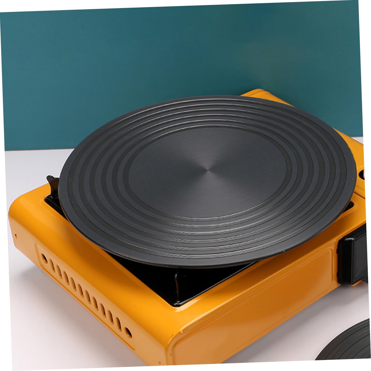 Sosoport Difusor de Calor Redondo de Aluminio y Accesorio para Cocina Que Ahorra y Protege Alimentos Bandeja de Descongelación Rápida de 28 Cm para Estufa de Gas