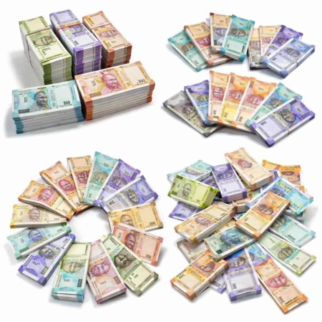 Crafts and Toys Learning Toy for Counting and Dummy Currency Lessons - Set of 30 * 6 Paper Fake Notes - Duplicate and nakli Play Money Designed Educational Purpose for 10,20,50,100,200, and 500 (Z47) | Learning Aid, Counting Skills-picture-25