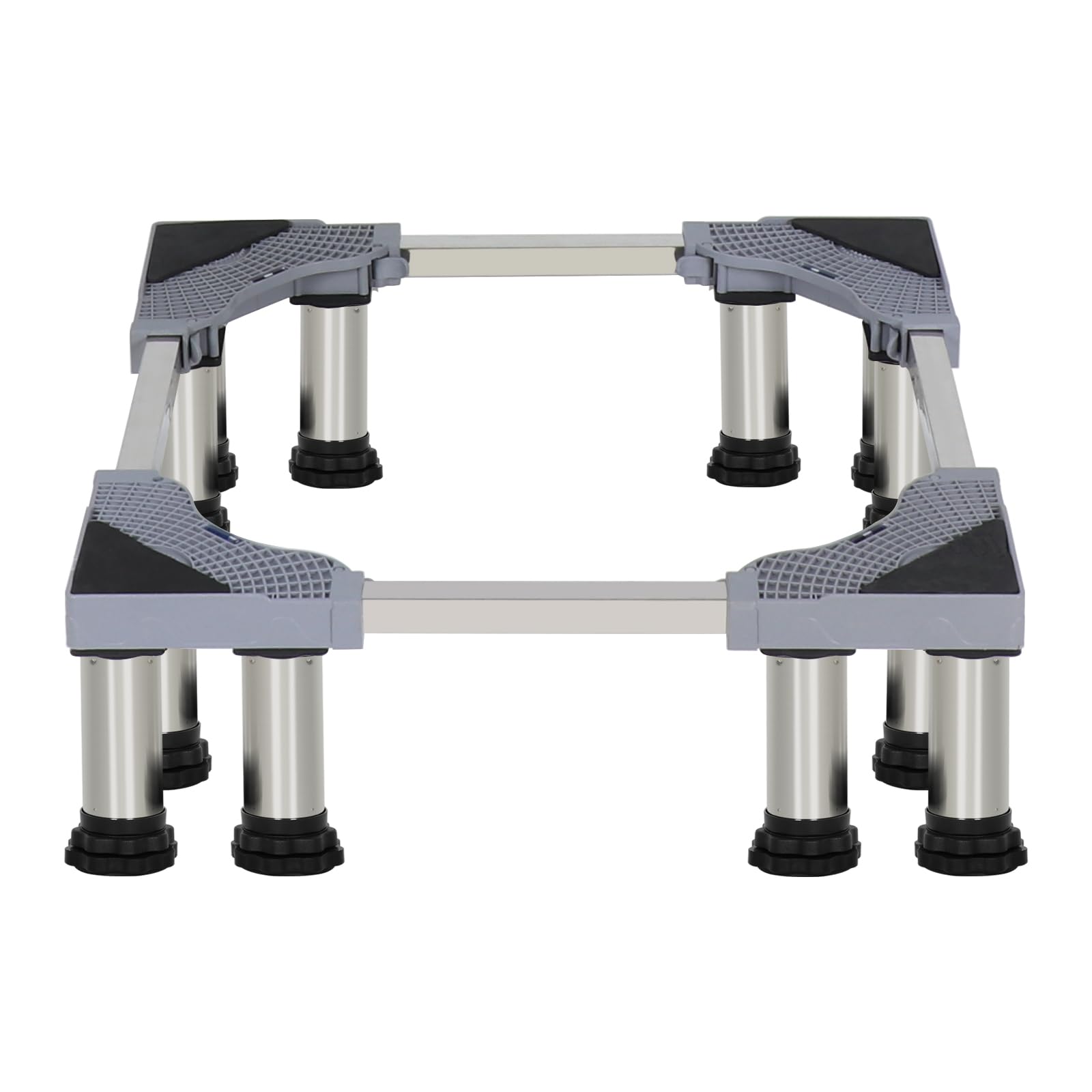 LUCKUP Washing Machine Stand Refrigerator Stand with 12 Heavy Duty Feet (Height: 7.1"-8.3") Washer Pedestal Adjustable Base for Washer and Dryer, Fridge, Max Load 660LB/300KG