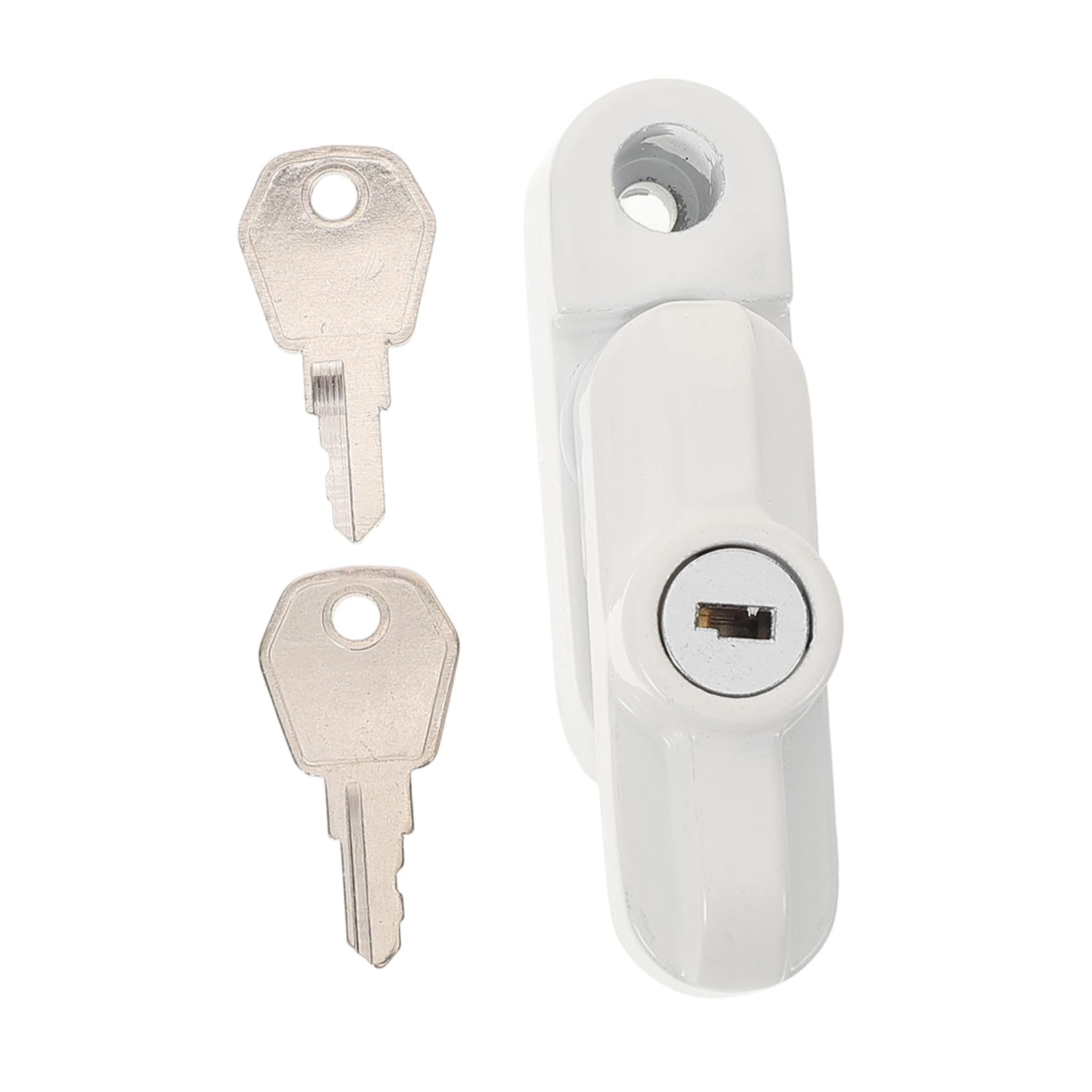 HOMSFOU 4ensembles Serrure De Fenêtre t Avec Clé Verrou De Sécurité Pour Fenêtres Coulissantes Guillotine Garçon Fille Accidentelle Installation Facile Et Design Élégant Lot