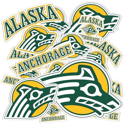Desert Cactus University of Alaska Anchorage Sticker Seawolves Vinyl Decals Laptop Water Bottle Car Scrapbook Sheet T1 (Type 1-1)