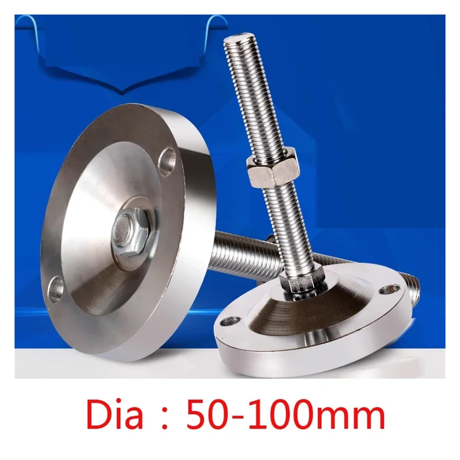Patas niveladoras Ajustables para Muebles, 5 Unidades, con Rosca M12x150 para nivelar Muebles.