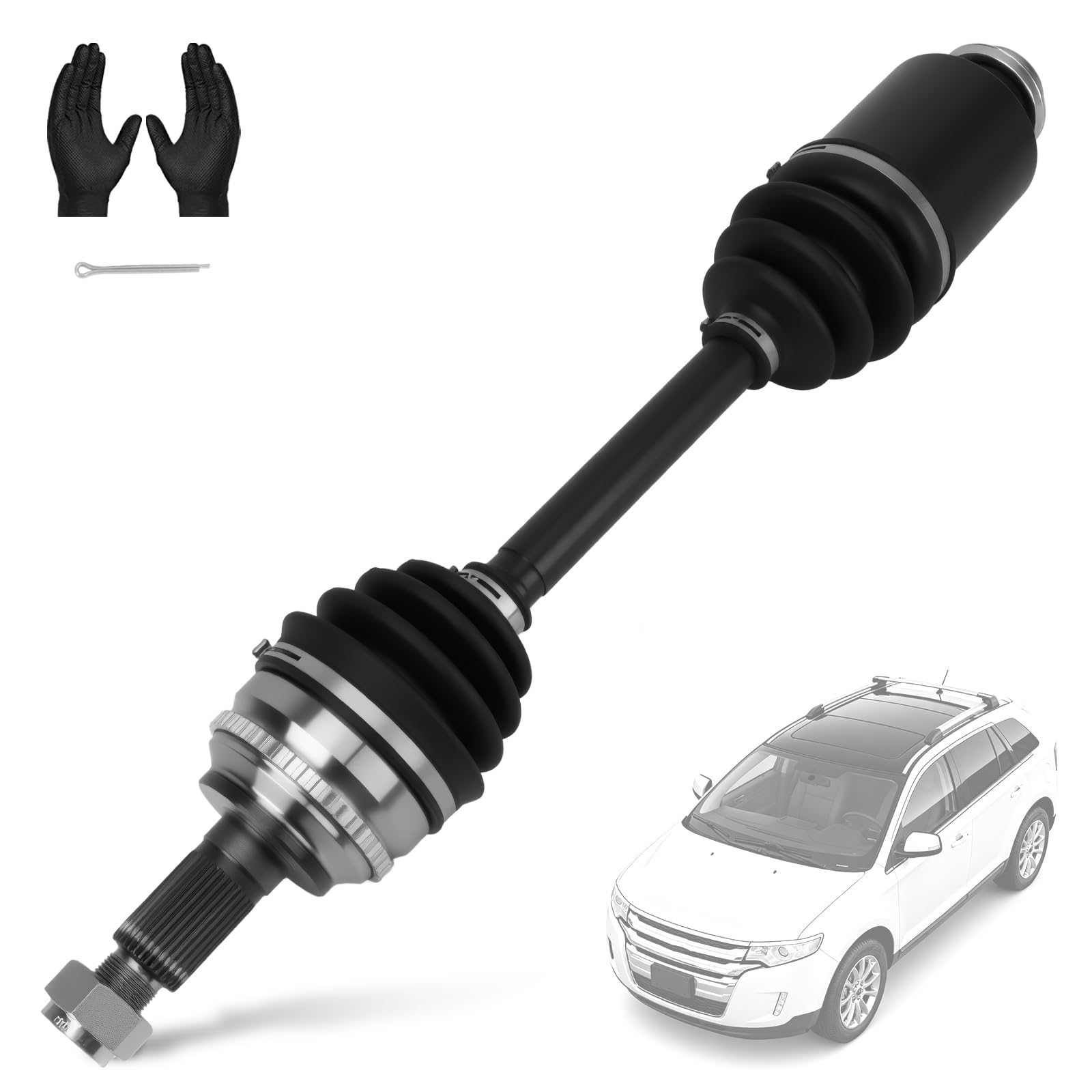 662189 CV Axle Front Right Passenger Side Compatible with Ford Edge/Lincoln MKX AWD 2007-2013 & Mazda CX-7/CX-9 2007-2012 - Replaces 7T4Z-3A428D,