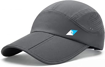 Seektop Foldable Baseball Cap, UPF 50+ 3-Panel Packable Outdoor Hat