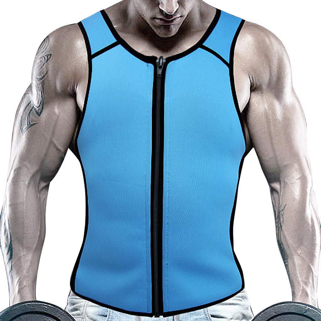 Beihxwe Men Summer Waist Trainer Gym Slim Corset Vest Slimming