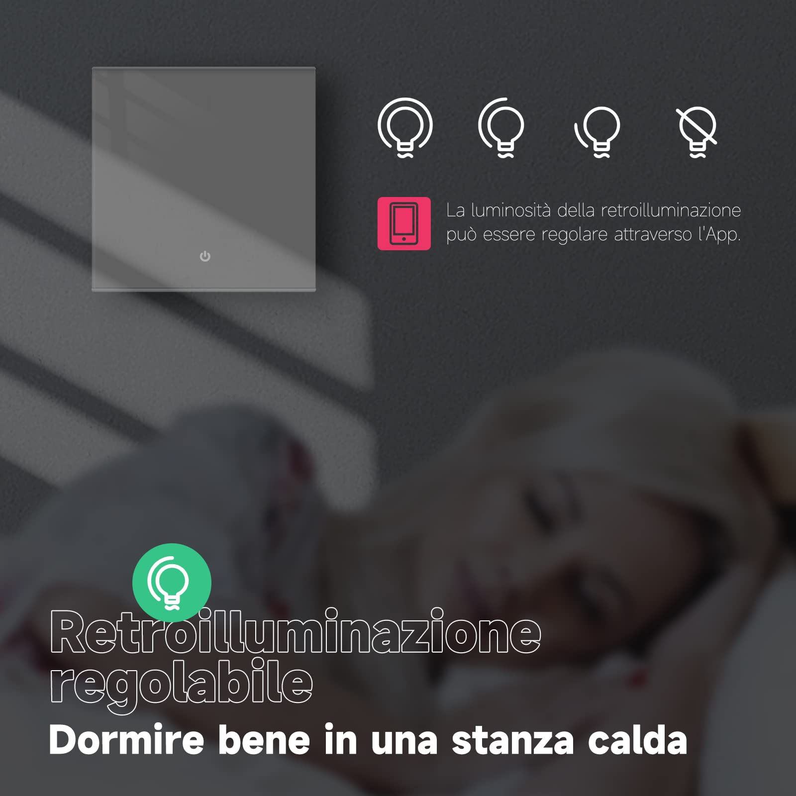 Beok Tuya Termostato WiFi, Programmabile Intelligente, Termostato Ambiente Riscaldamento Elettrico 16A con Linea di Rilevamento Esterna, Touch Screen LCD, TGW60W-WIFI-EP Bianco