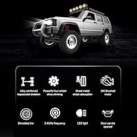 Vista 5 de GoolRC RC Rock Crawler, coche de control remoto a escala 1:12, camión RC todoterreno 4WD de 2.4Ghz, vehículo de escalada en todo terreno, regalos