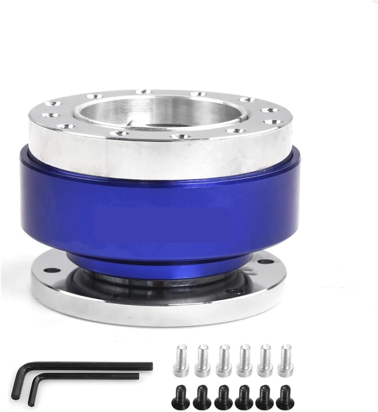 Quick disassembly artifact Car Tuning Steering Wheel Snap Off Quick Release Adapter Boss Kit 6-Hole Steering Wheel Professional competition(Red)