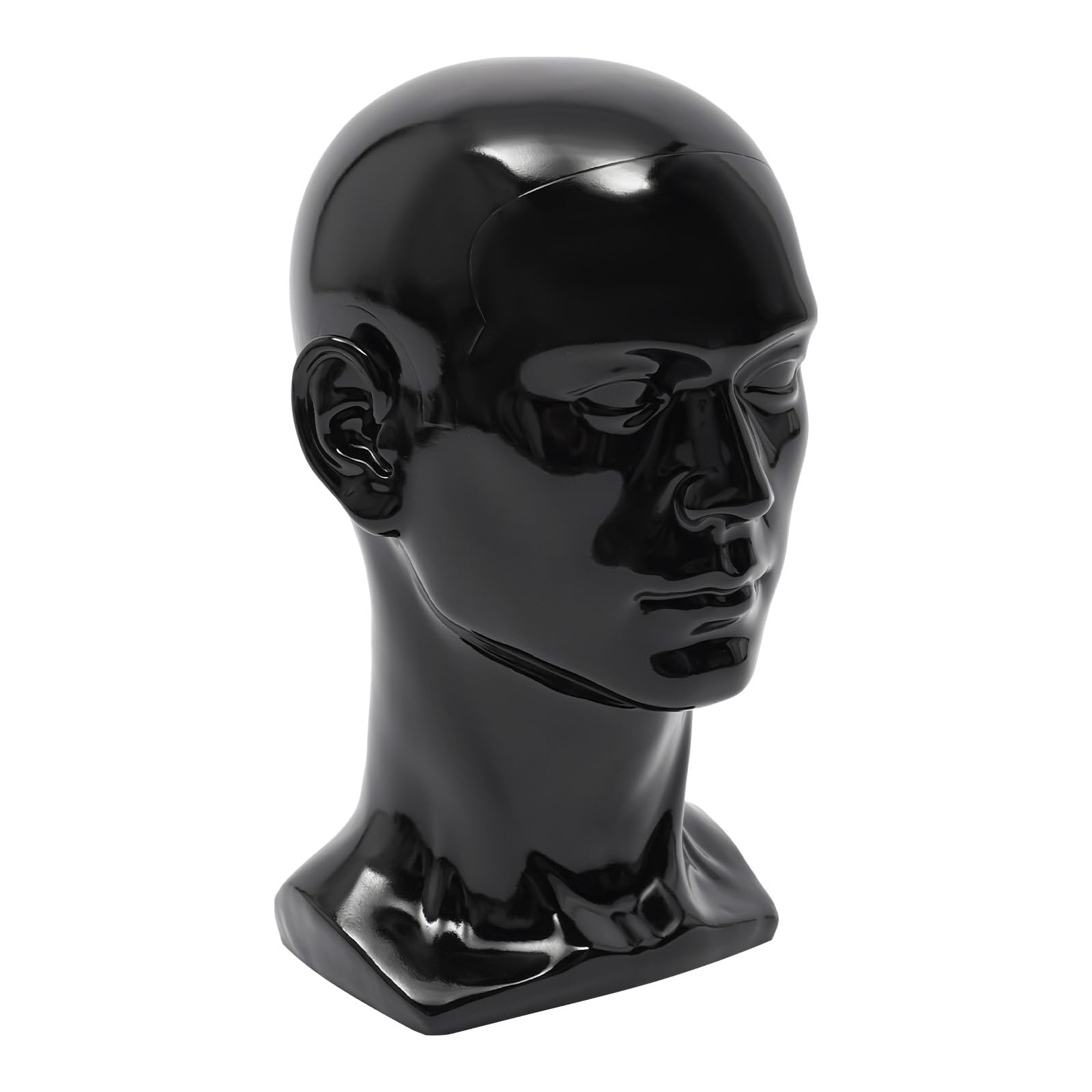 Testa della parrucca in PVC, manichino per cappelli, circa 50 cm, testa di allenamento, cosmetologia, testa di polistirolo, per uso domestico