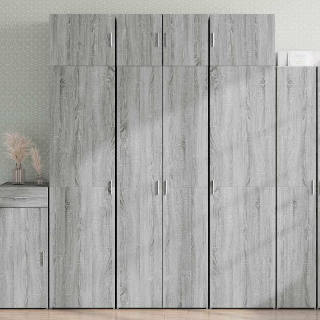 Sonoma - Armario alto (70 x 42,5 x 225 cm), color gris