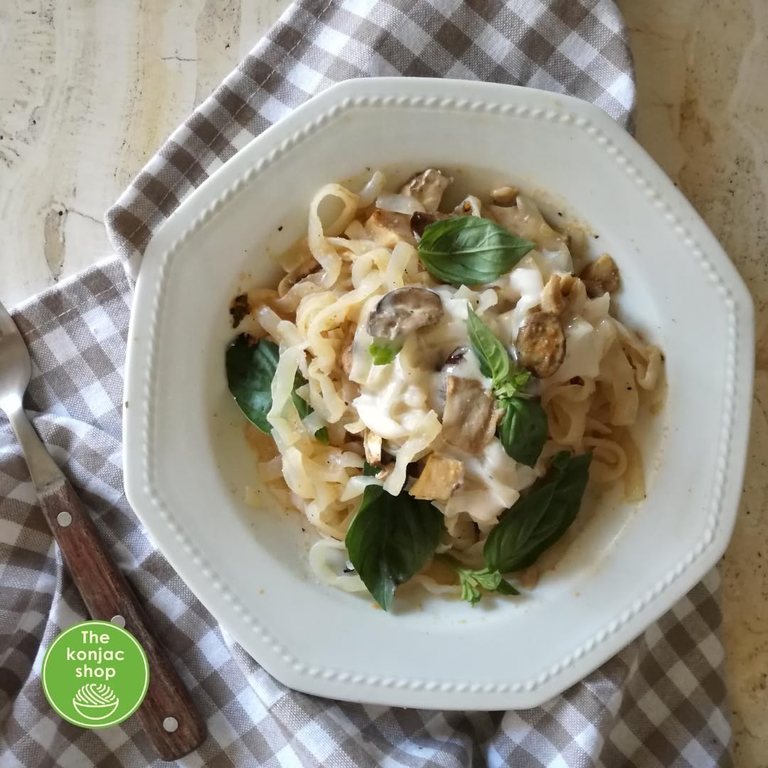 The Konjac Shop - Pack de 6x270g Pasta Shirataki Sin Gluten, Baja en Calorías y Carbohidratos Apta para Veganos, Keto, Low Carb