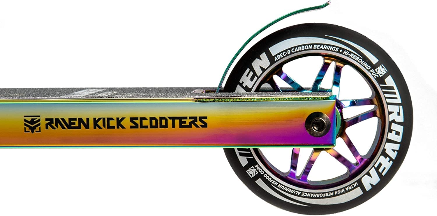 Raven – Patinete para niños y Adultos – Scooter – Patinete Freestyle, Kick – para Aprender Trucos en el Skatepark – Ruedas de PU de 110 mm, rodamientos ABEC-9 cromados