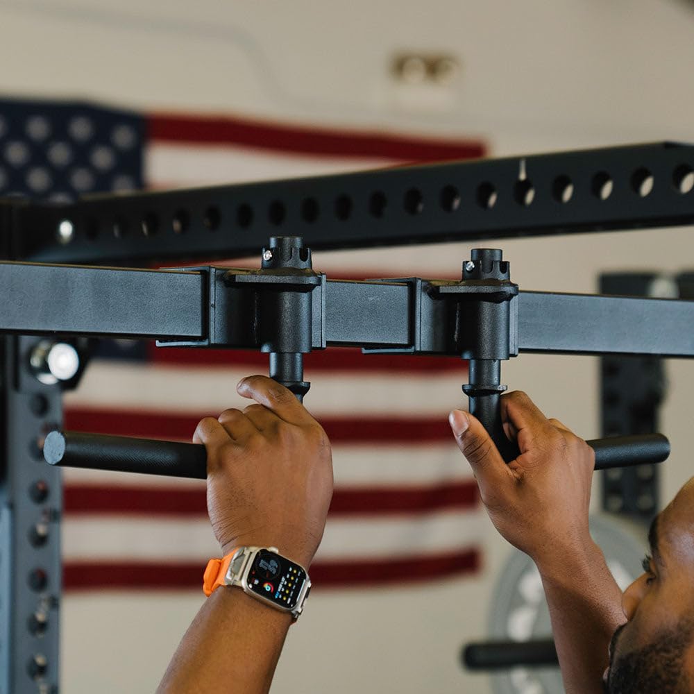 Amazon.com : Titan Fitness Rack Mounted Adjustable Handle Pull Up