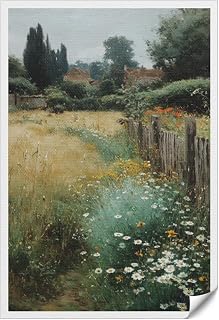 DADVWJOR Canvas Wall A painting in the style of Walter Langley of an oven Home Decoration Farmhouse Decor Art Unframed