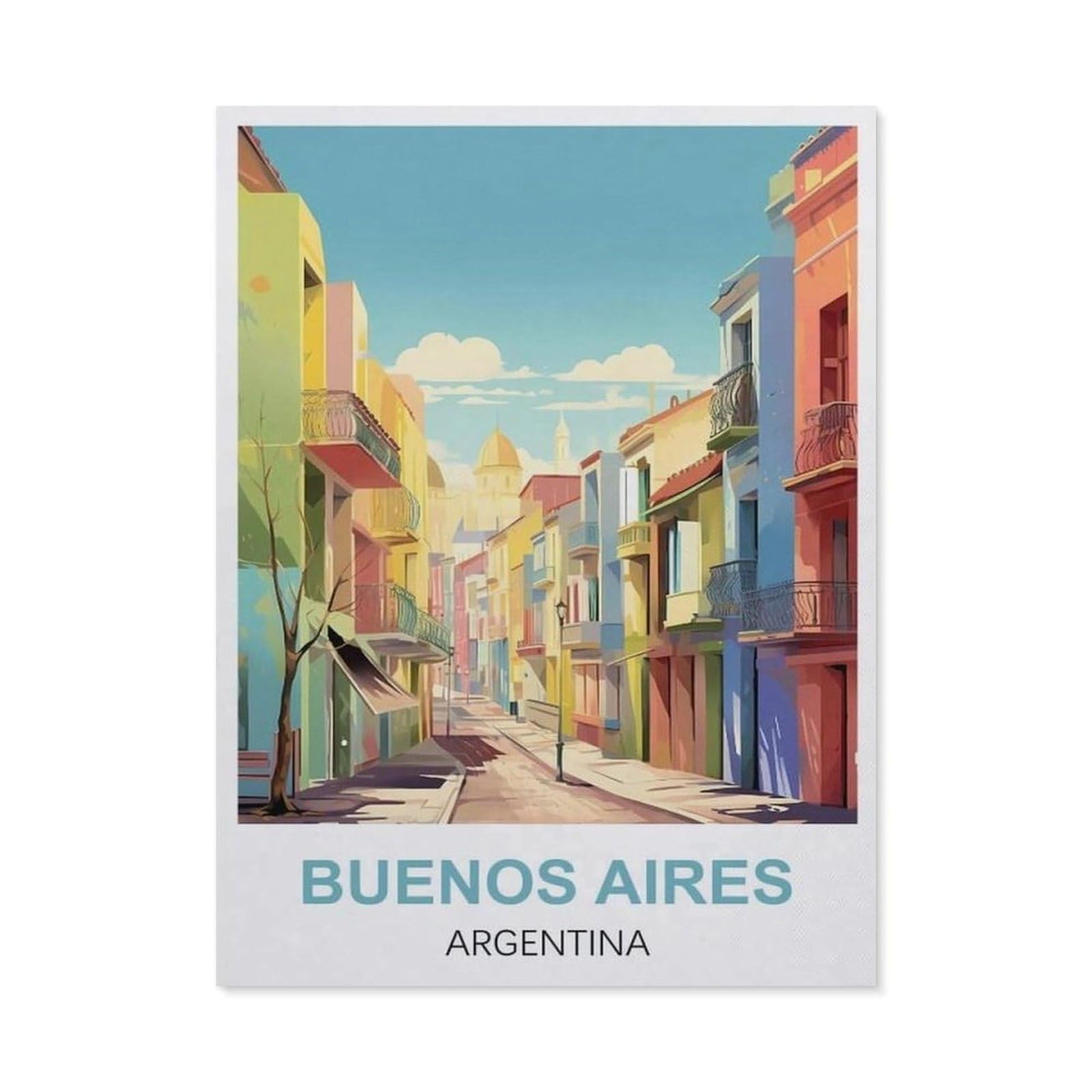Funny Metal Tin Signs，Buenos Aires Argentina(30x40cm）