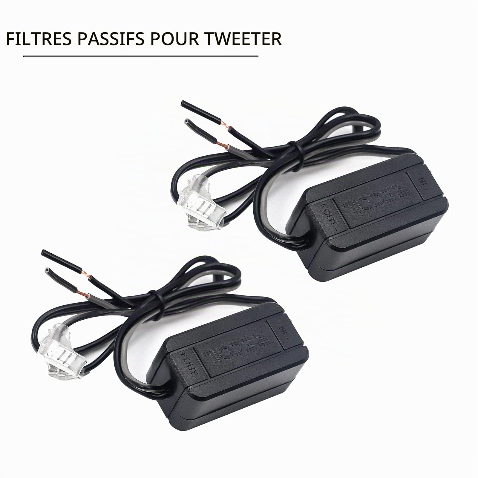 RECOIL TW250 - Super Tweeter de Voiture à Haute Compression 3.5" (96mm) - Bobine Mobile en Kapton de 1 Pouce, Cadre et Diaphragme en Aluminium - 400W Max / 200W RMS, 4 Ohms