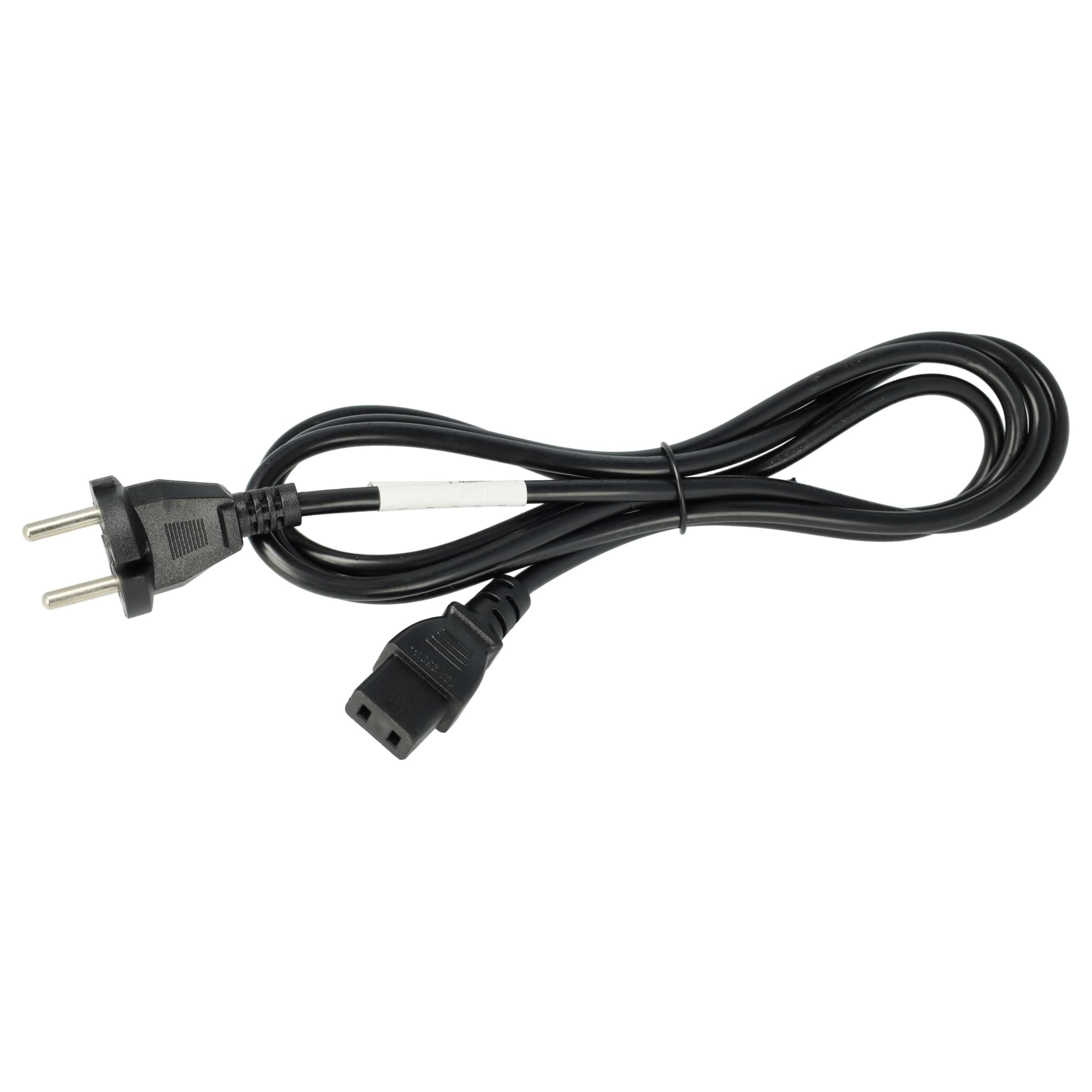 vhbw Netzkabel Schutzkontaktstecker Netzkabel für Roland E-660/E-70/E-86/E-96/EP-50/FP-8/FP-8G/G-800/GR-700/E-30 – 2 m