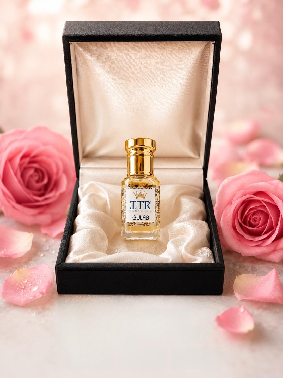 EHSAAS Gulab Attar with Premium Black Velvet Gift Box | Alcohol-Free Rose Attar for Men & Women | Long Lasting Perfume Oil | Traditional Indian Ittar | Luxury Gift Set | 6ml-image-25