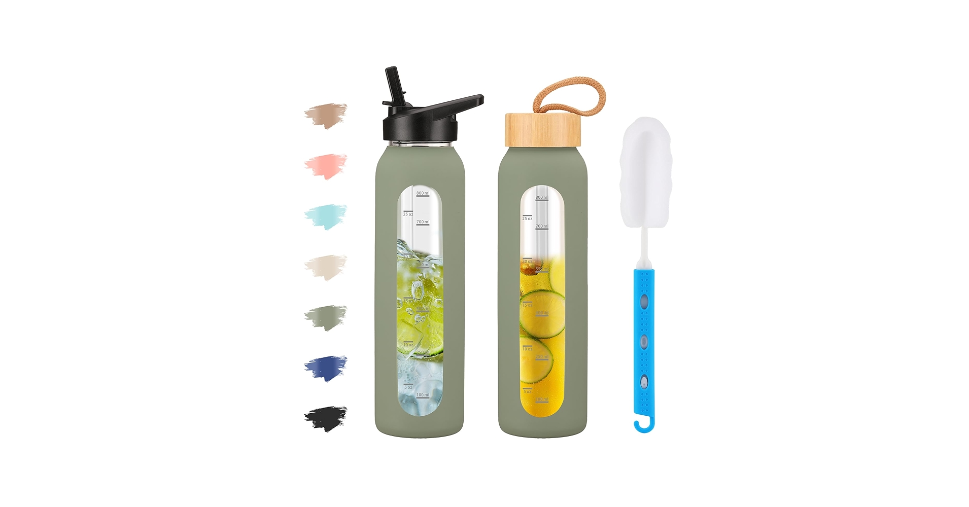 NOśWEA touch_bottle Amazon.com: YEBODA (6 Pack-12oz Swing Top Bottles -Glass