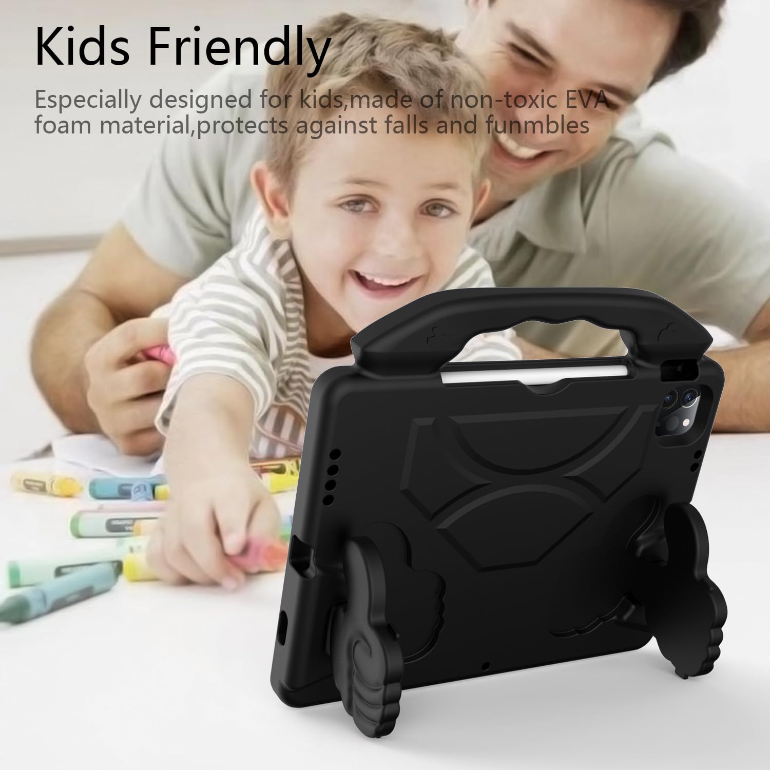 Custodia Antiurto Per IPad Pro 11″ (1ª-4ª Gen) E Altri – Con Supporto Integrato – Per Bambini